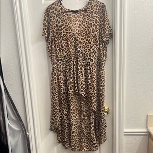 Torrid High Low Leopard Print Dress